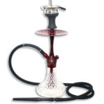 Waterpijp Alux 380 | 44cm Rood Marmer - Afbeelding 2