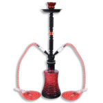Waterpijp Zagreb | 58cm Rood - Afbeelding 2