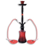 Waterpijp Zagreb | 58cm Rood